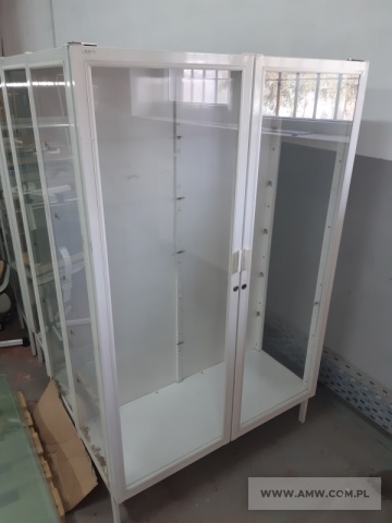 Szafy stalowo-szklane SL-08A (2-drzwiowe, lekarskie) - pakiet zawierający 6 szt. 